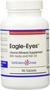 Águila-Eyes, Visión Optimal Salud con 500 mg Omega 3 Aceite de pescado, Lutein, Zeaxantina, Extracto de Frutas de Fresa, Vitaminas A, C, E, Zinc, NAC, Taurina, 90 Tabletas
