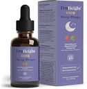 TruHeight Kids Sleep Tincture Edades 2+ (Watermelon Flavor) - Bebés, niños pequeños y niños Ayuda natural al sueño - Bebé, Toddler, Melatonina infantil 2 años más - Vitamina B6, Riboflavin, Zinc, Cobre, Lemon Balm