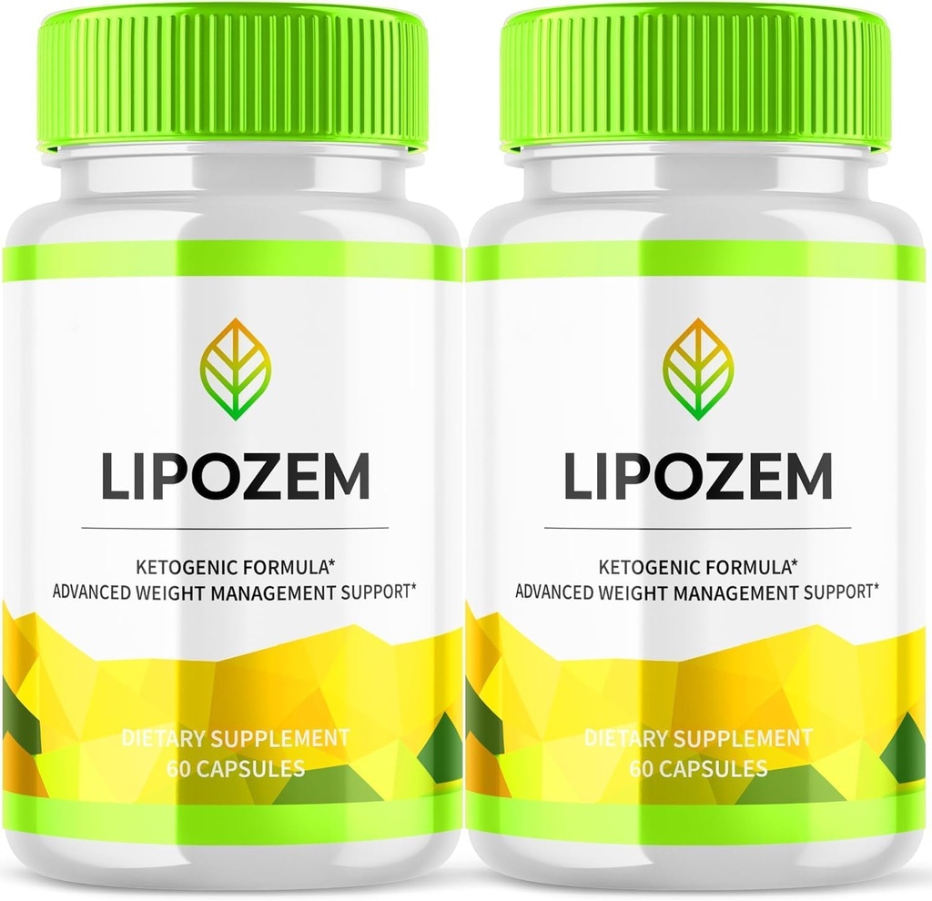 Nuevo Lipozem Capsules, Lipozem Advanced Formula Suplemento, Lypozem Natural Ingredientes Comentarios (60 cápsulas)(2 paquete)