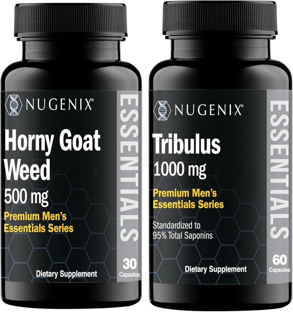 Nugenix Essentials Tribulus Terrestris y Horny Goat Weed Suplementos