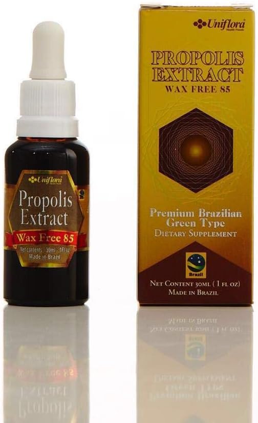 Uniflora Brazilian Green Bee Propolis Liquid Extract – Wax-Free 85% – 30ml