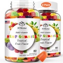 2 Packs Mangas de cáñamo orgánico Fortalecer Extra Alta Potencia con Aceite de cáñamo puro Extracto de cáscara de oso comestible vegano - No GMO, Vegan, Bajo Azúcar