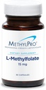 MetilPro L-Methylfolate 15 mg - L Folato de metil, Suplemento de metillfolato para hombres y mujeres, vitamina metilada B9 (5-MTHF) para la salud cerebral, el foco, la calma - 30 cápsulas (Pack of 1)