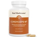 Mushrooms auténticos suplemento cápsulas - Cordyceps Mushroom Powder Rich en Beta Glucans - Mushroom Pills Cordyceps for Energy and Performance - Vegan, Non-GMO, No Grain Fillers, 120 ct