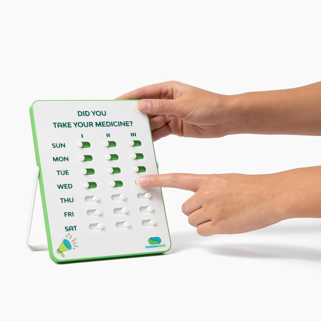 Medication Tracker & Pill Reminder | Visual Reminder Alarm | 7 Day, 3 Times a Day Medication Reminder | Take and Slide | No More Second-guessing or Double-dosing | Perfect for The Elderly