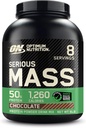 Optimum Nutrition Serious Mass, Weight Gainer Protein Powder, Mass Gainer, Vitamin C and Zinc for Immune Support, Creatine, Chocolate, 6 Pound (Packaging May Vary)
