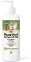 Herbs de forro de plata Aceite de coco para perros con semillas de cáñamo Óleo  vítreo 8oz Botella Silencio Anti Itch &amp; Hot Spot Tratamiento Para perros Skin " Coat  durable Allergy Aid