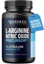 L-Arginine Capsules con L-Citrulline - Nitric Oxide Suplemento - L Arginine y L Citrulline Blend - 120 Conde - Vegan, No GMO cápsulas para el rendimiento, resistencia y apoyo muscular - 2 Month Supply