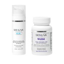 Skinuva® Scar (1.7 oz) " Bruise (14 cápsulas) - Advanced Silicone Cream Formulado con Factores de Crecimiento " Homeopático Bruise Remedy Formulado con Arnica, Bromelain " Zinc
