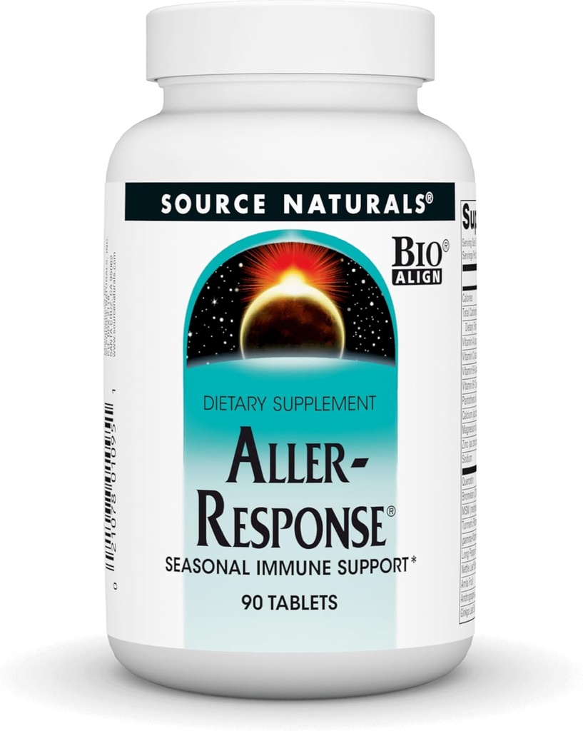 Fuente Naturals Aller-Response - Soporte Estacional Inmuno - 90 Tabletas
