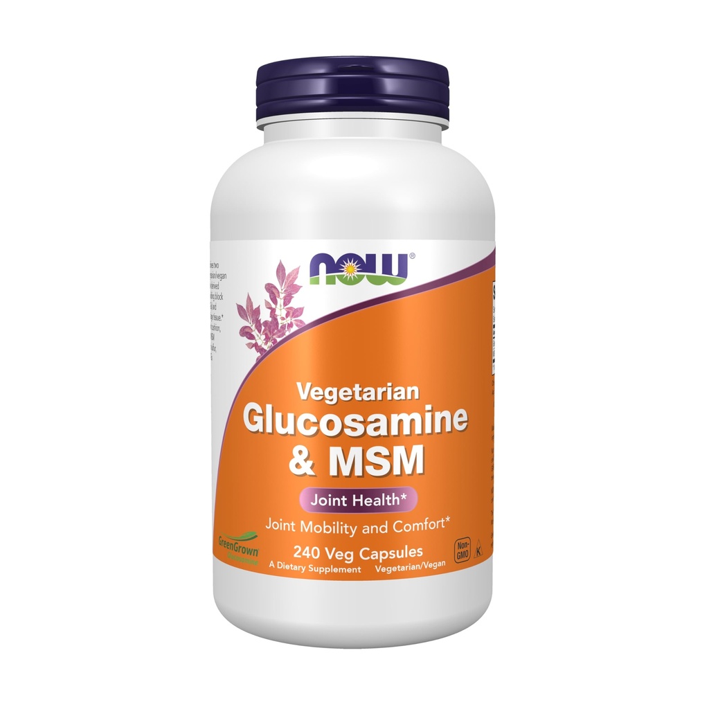 NowFoods Vegetarian Glucosamine & MSM Joint Health 240 Veg Capsules