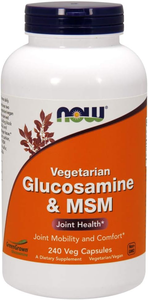 NowFoods Vegetarian Glucosamine &amp; MSM Joint Health 240 Veg Capsules
