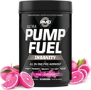 PMD Sports Pump Fuel Ultra Insanity - Premium Pre Workout Powder &amp; Muscle Pump, Greater Focus, Endurance & Recovery, Premium Creatine, Arginine & Beta Alanine - Pink Lemonade (30 Servings)