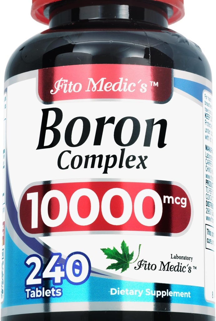 Lab ← Boron TEN10 mg ANTE 240 Servimientos TENIDO Suplemento Boron para Hombres TENIDO Ultra alta Absorción, Fito Medic ́s.