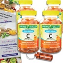 Elección Bundle Spring Valley Zero Sugar Vitamina C Gummies Suplemento dietético 250 mg 120 Ct 4 pk (480 Total) + Guía de vitaminas " Container (6 Artículos)!