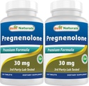 Mejores Naturales Pregnenolona 30 mg 120 Tabletas (120 Cuenta (Pack de 2))