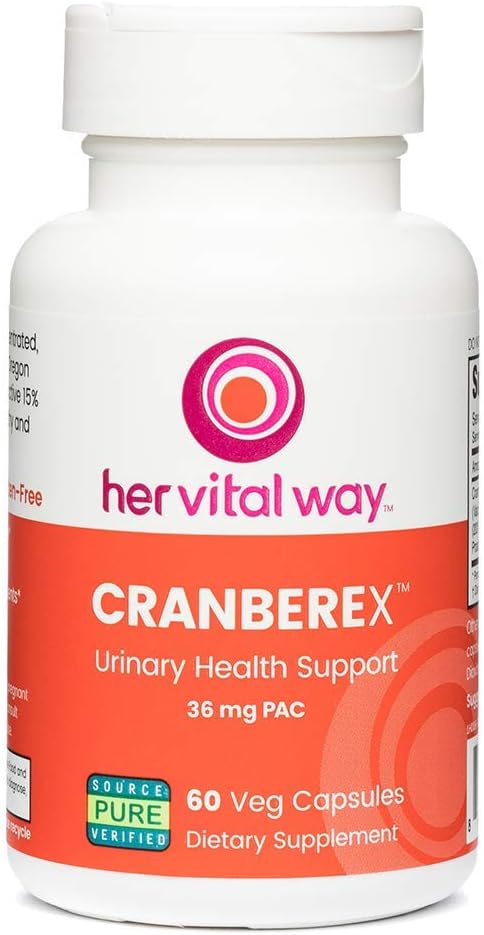 Cranberex - Píldoras de arándano para mujeres y hombres - Suplemento de arándano con 36 mg de PAC - Cápsulas de extracción de arándano para la salud y cuidado de los riñones del tracto urinario - 60 cápsulas de avena