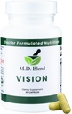 Vision - Expert Formulated - Natural Robust Blend for Eye Wellness - con Lutein, Zeaxanthin, Astaxanthin, Zinc, Thiamine, Vitaminas A &amp; C - 30 cápsulas (1 Pack)