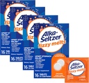 Alka-Seltzer Fizzy Melts, Dissolve on Tongue, No se necesita agua, On-The-Go Dietary Supplement Antacid Tablets, for Relief of Occasional Heartburn and Acid Indigestion*, Orange Flavor, 64 Count