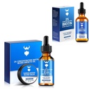 Sandalwood Beard Growth Kit con 2X Biotin para Hombres y Beard Growth Oil,Natural Ingredients & Thickens Facial Hair Growth