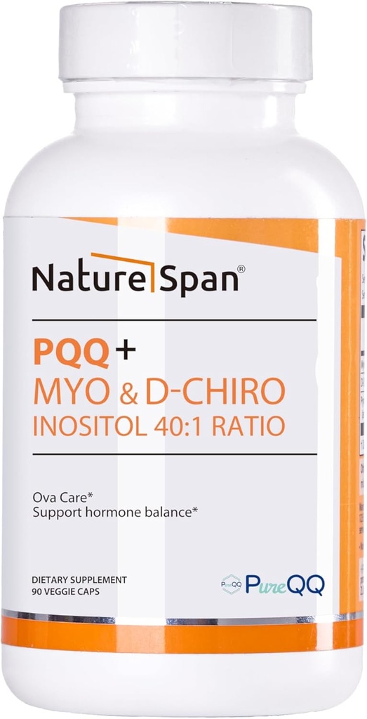 Premium Inositol,PQQ + Inositol & Chiral Inositol 40:1 Ratio,90 Caps
