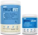 AminoLean Pre Workout Energy (Blue Raspberry 30 Servings) con TrueFit Protein Powder (Vanilla 2 LB)