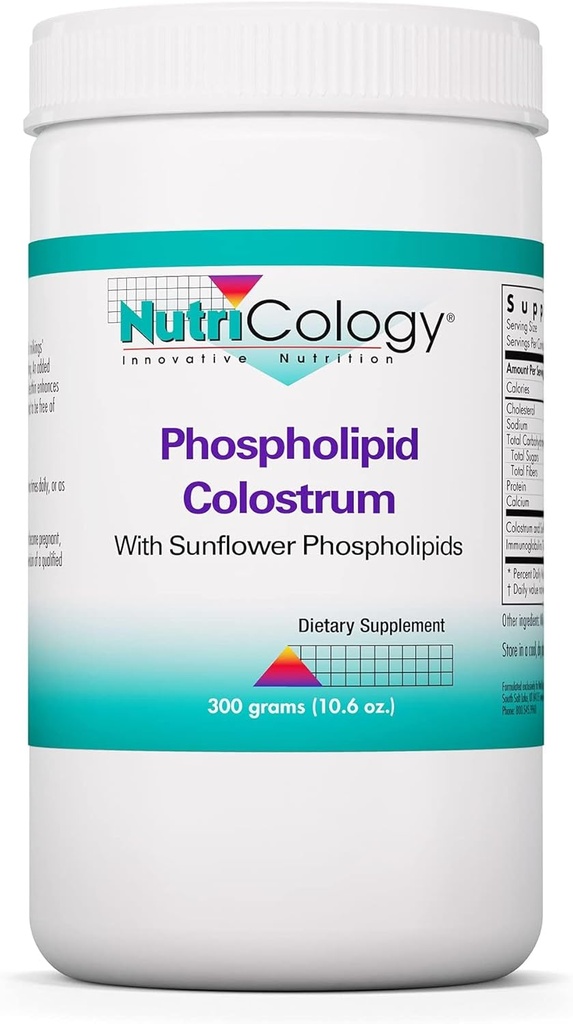 Nutricology Phospholipid Colostrum Suplemento, 300 Gram