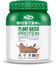 BIOSTEEL Elite Plant-Based Recovery Vegan Protein with Brown Rice Protein, Pea Protein, and Hemp Protein, Chocolate Flavor, 14 Servings, Gluten-Free
