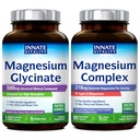 Innato Vitality Magnesium Glycinate & Magnesium Complex Bundle, Non-GMO No Gluten & Vegan, Mg Glycinate (120 Caps) &amp; Mg Complex (90 Caps), Value Pack, Bundle &amp; Save