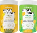 Bellway Super Fiber Powder + Fruta, Azúcar Psyllium Orgánica Libre Suplemento de fibra de polvo para regularidad, Alivio de Bloating & Gut Health, Non-GMO, Pasión de Piña Fruta & limón