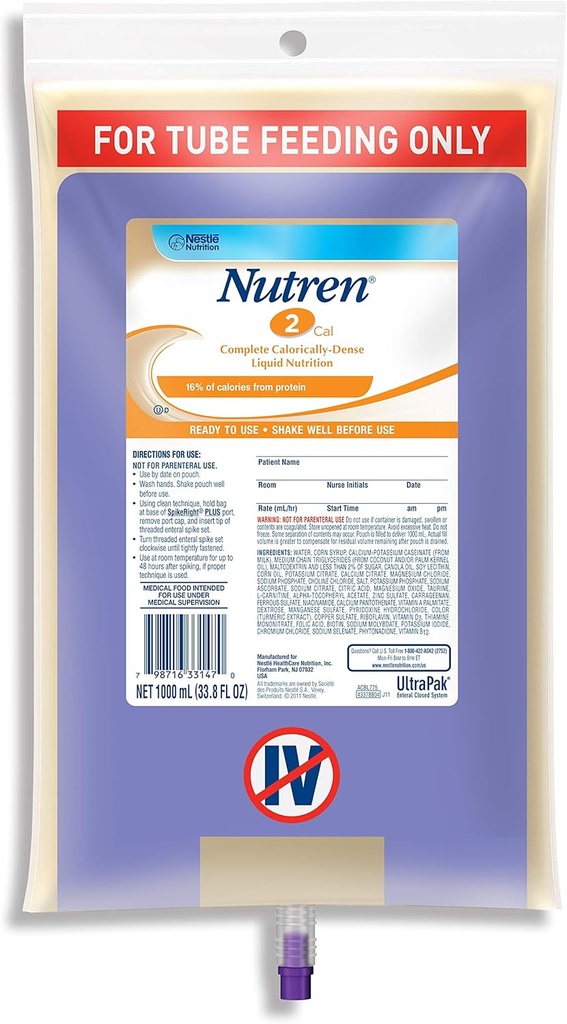 Nestle Clinical Nutrition Nutren 2.0 Nutritional Supplement, Ncl44146H, 1 Pound