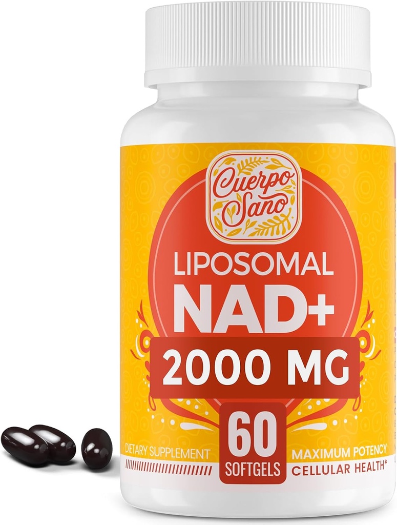 2000 MG NAD Supplement, Liposomal NAD+ with High Absorption, More Efficient Than Nicotinamide Riboside, Pure &amp; Plus Boosting Supplement, Aging Defense, Metabolism & Cellular, 60 softgels