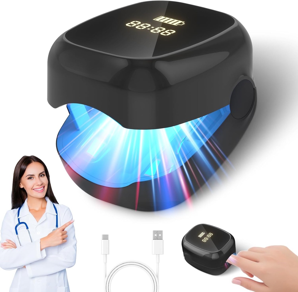 Tratamiento láser de uñas Fungus LED dispositivo de luz-Effective Recargable Nail Fungus Remover para uso doméstico