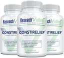 Research Verified ConstiRelief - El mejor suplemento para el alivio del estreñimiento en el mercado - con L. Acidophilus para la salud y prevención a largo plazo. 100% de garantía de devolución! (Pack of 3)