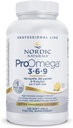 Naturales nórdicos ProOmega 3-6-9, Sabor de limón - 120 Gels blandos -1360 mg Omega-3 - EPA &amp; DHA con GLA añadido - Esquí sano, Cognición, Mood positivo - No GMO - 60 Servimientos