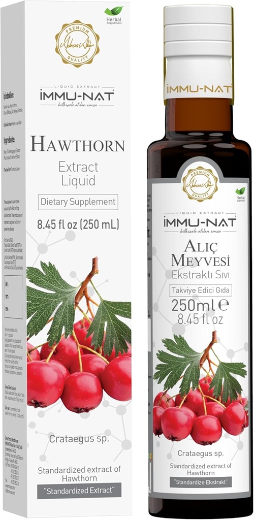 Hawthorn Berry Liquid Supplement (8.5oz) Cardiovascular &amp; Blood Pressure Support - Herbal Formula
