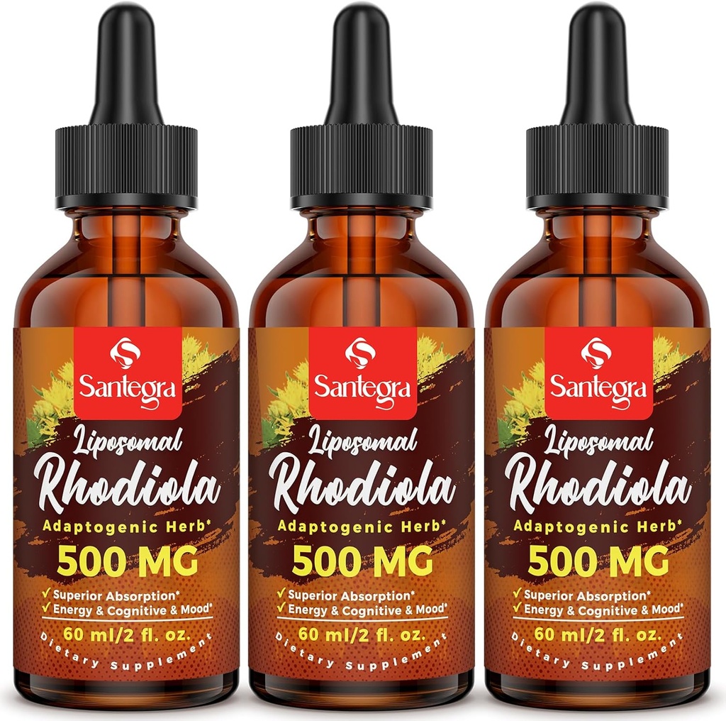 57.000 MG Liposomal Active Rhodiola Rosea Supplement, Rhodiola Root Extract, Liquid for High Absorption, Rhodiola Rosea Root Extract Tintura para Energía, Estrés, Mood, Vegan, 180 ml