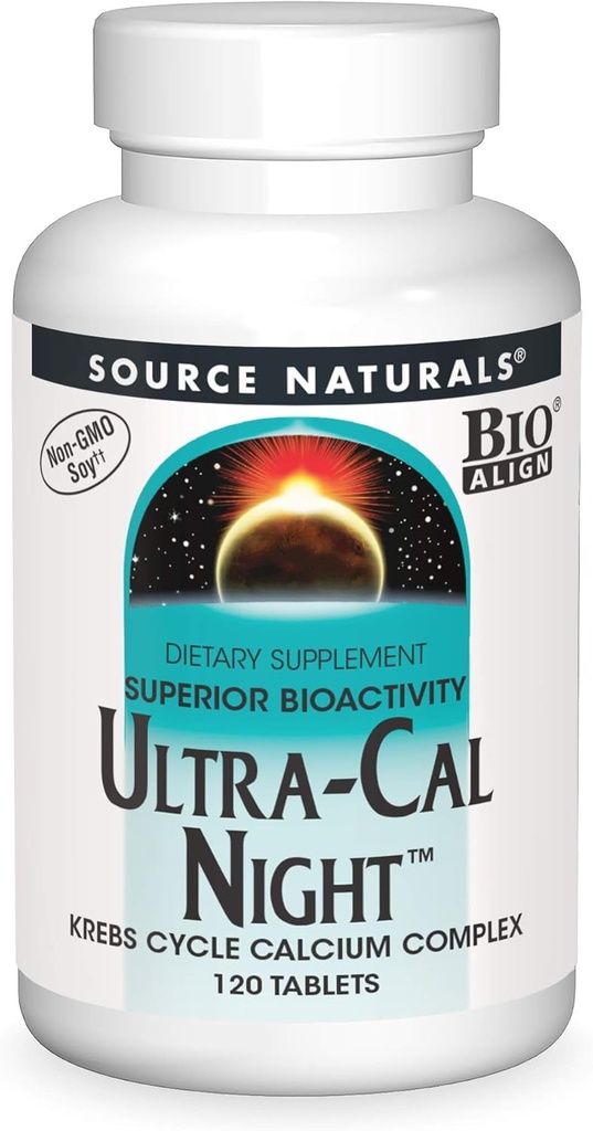 Fuente Naturales Ultra-Cal Night Calcium Complex Tablet, 240 Count