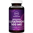 MRM Nutrición Reducida Glutathione 500mg ← Liver Health ← Mitocondrial Antioxidante Silencio Forma reducida de Glutathione ← Vegan + Gluten-Free 60 Servings