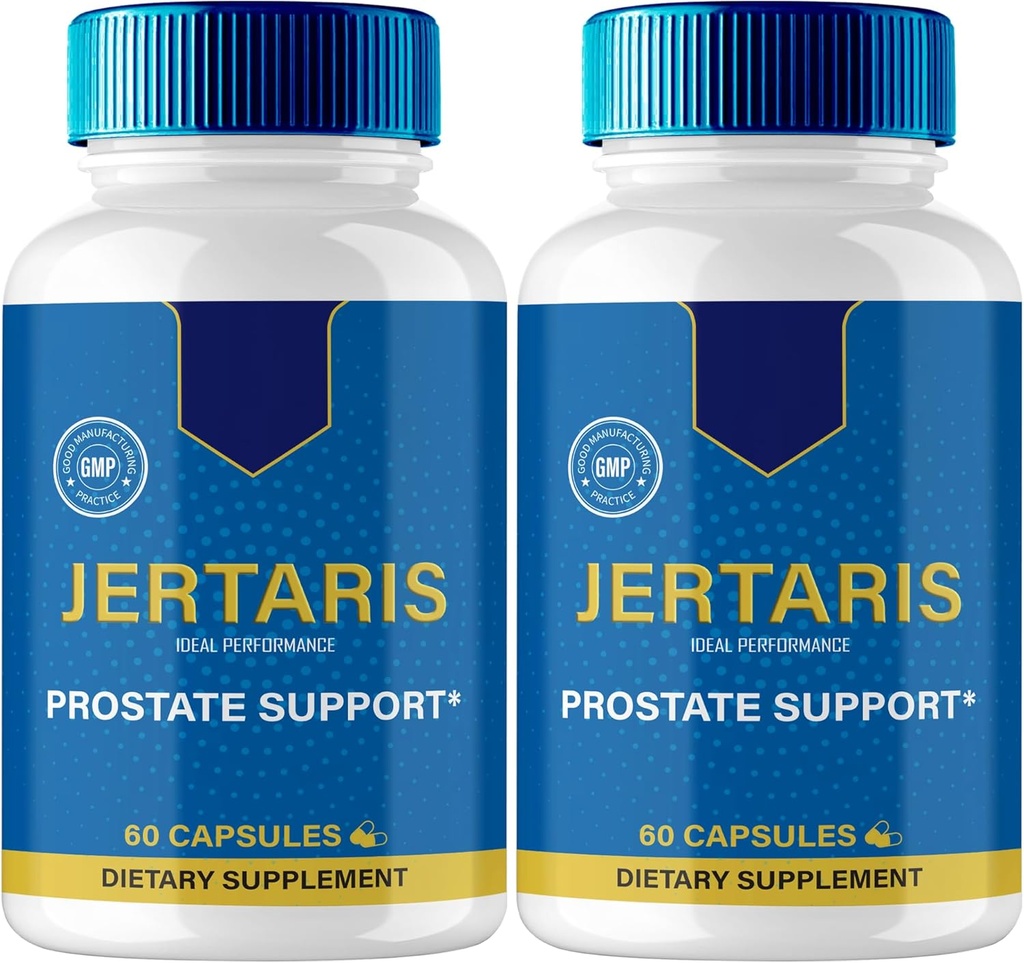 IDEAL PERFORMANCE Jertaris Capsules, Jertaris Prostate Health Supplement Pills - Extra Strength, Jertaris apoya la prostat Heath All Natural Formula, Jerta RIS Capsules, Jer Taris Reseñas (2 Pack)
