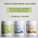 INJA Wellness Veg Collagen Suplemento para Mujeres, Hombres, 100% Vegetarian Collagen, Sólo Vig Collagen Powder original, Sin azúcar añadido, mejora la salud de la piel y el cabello, reduce la línea fina y las arrugas,