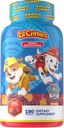 L’il Critters Paw Patrol Gummy Vites Daily Gummy Multivitamin for Kids, Vitamina C, D3 para Immune Support Cherry, Orange y Blueberry Flavors, 190 Gummies
