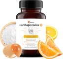UpWellness Cartilage Revive + Soporte Conjunto Suplemento para Hombres y Mujeres con Tipo II Collagen para Juntas - D-Glucosamina Sulfato, MSM, Vitamina D3, Vitamina C y Más - 60 cápsulas