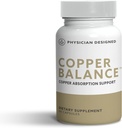 PD VARS Physician Designed Copper Balance Suplemento - Fibromyalgia Soporte, Dolor Nerve reducido, Fibro Fog, 9 Esencial Immune Boosting Vitaminas, 60 cápsulas