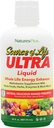 NaturesPlus Ultra Source of Life Liquid - 30 fl oz - Mango Pineapple Flavor - Suplemento multivitamínico con vitamina D3 y luteína - Vegetariano, libre de gluten - 30 Servings