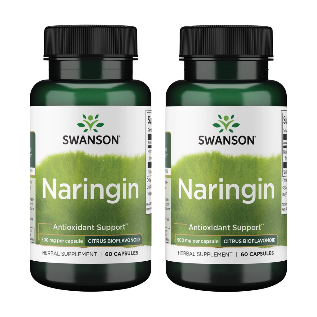 Swanson Naringin 500 Milligrams 60 cápsulas (2 Pack)
