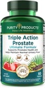 Triple acción Prostate Ultimate Fórmula – Suplemento de la próstata masculina - Zinc, Saw Palmetto, Pygeum, Pumpkin Seed Oil Extract " Phytosterols – apoya el flujo urinario, la vejiga " Heart Health – 60 cápsulas