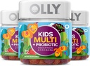 OLLY Kids Multivitamin + Probiotic Gummy, Vitaminas A, C, D, E, B, Zinc, Probiotics, Chewable Supplement, Berry Flavor, 70 Cuenta (3 Pack)