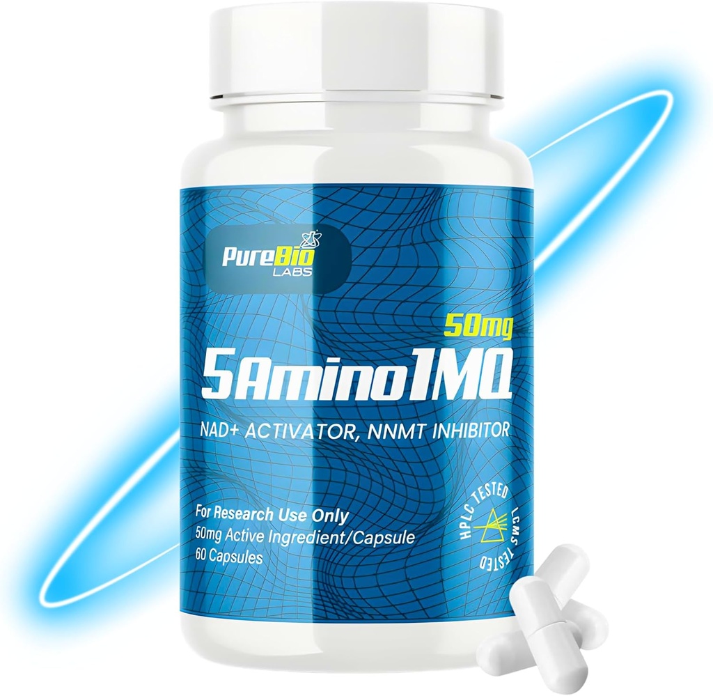 Elite 5A-1-Molecule (50mg), NAD+ Activador & NNMT Inhibidor, Advanced Metabolic Support &amp; Fitness Complex, High-Purity, Made in The USA - 60 cápsulas